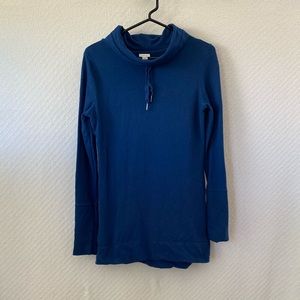 Merona Navy Blue Cowl-Neck Pullover- XS